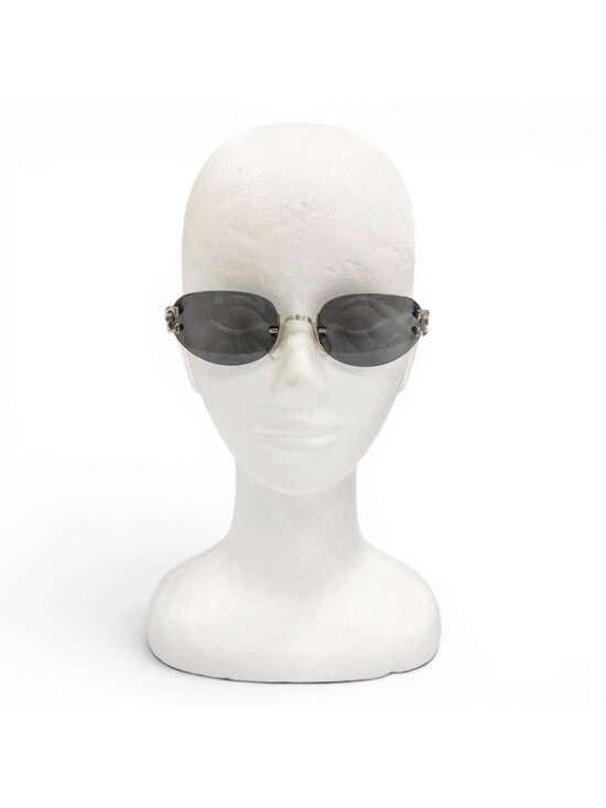 Cartier Two Point Rimless Eyewear Sunglasses Silver Black 18 130 Demo Lens main image 11